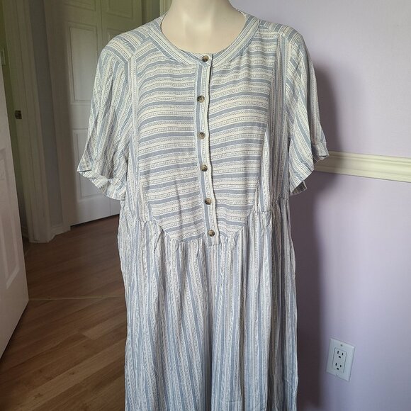Torrid Striped Swing Dress - Picture 1 of 4